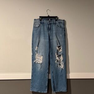 Hollister Light Blue High-Rise Jeans